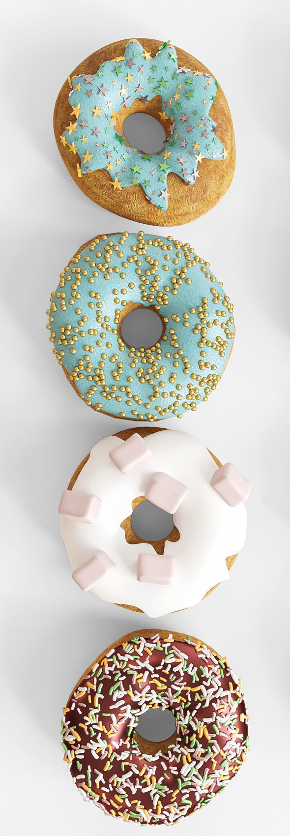 Donuts 3D model_4