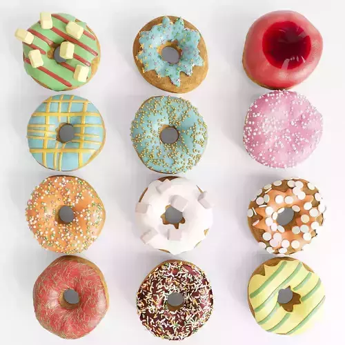 Donuts 3D model