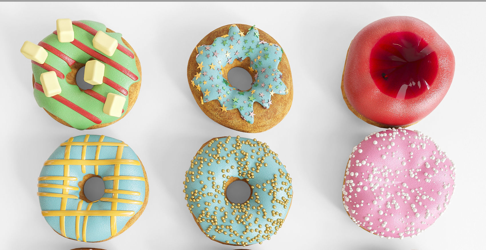 Donuts 3D model_2