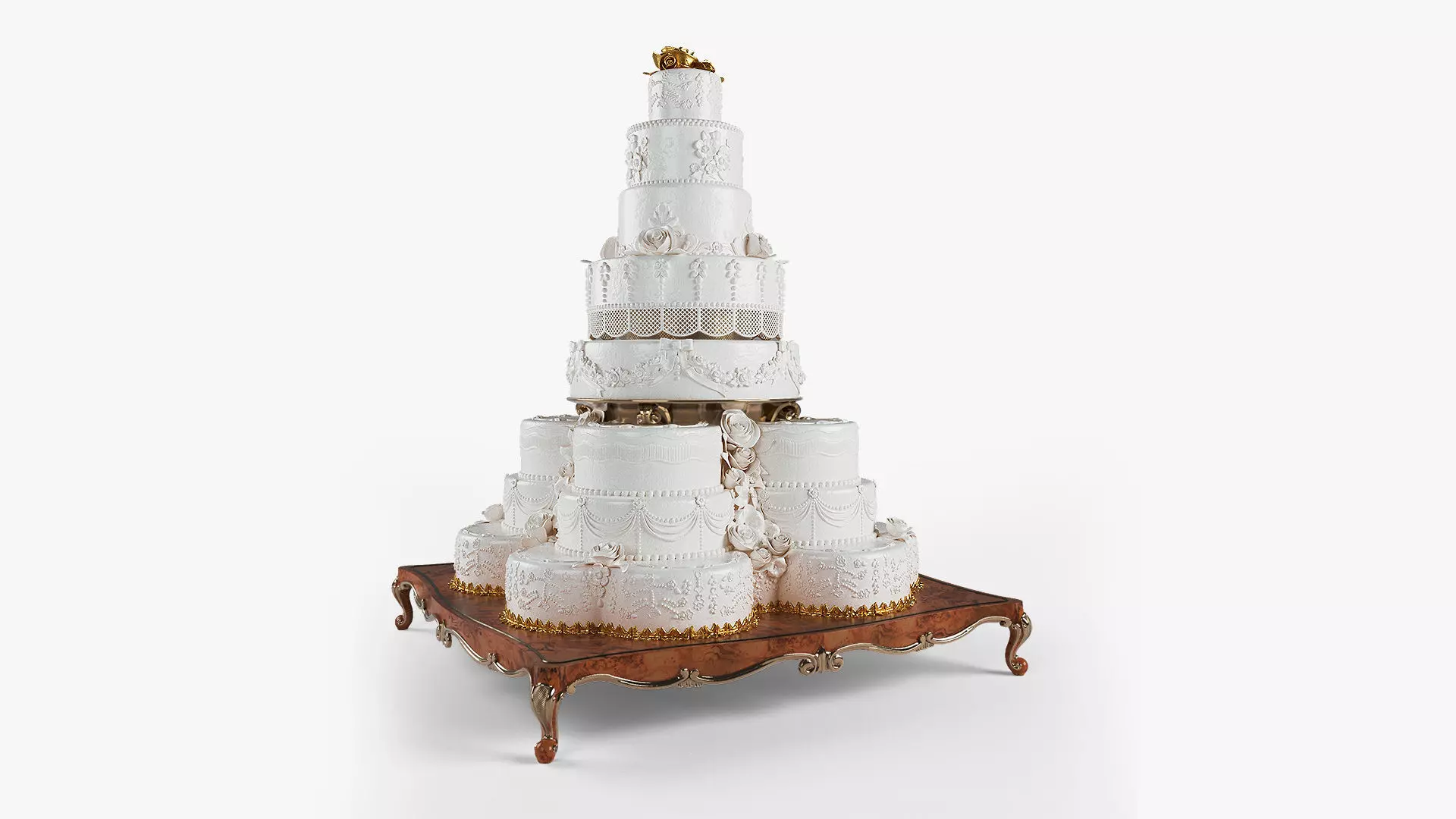 The wedding cake 3D model_0