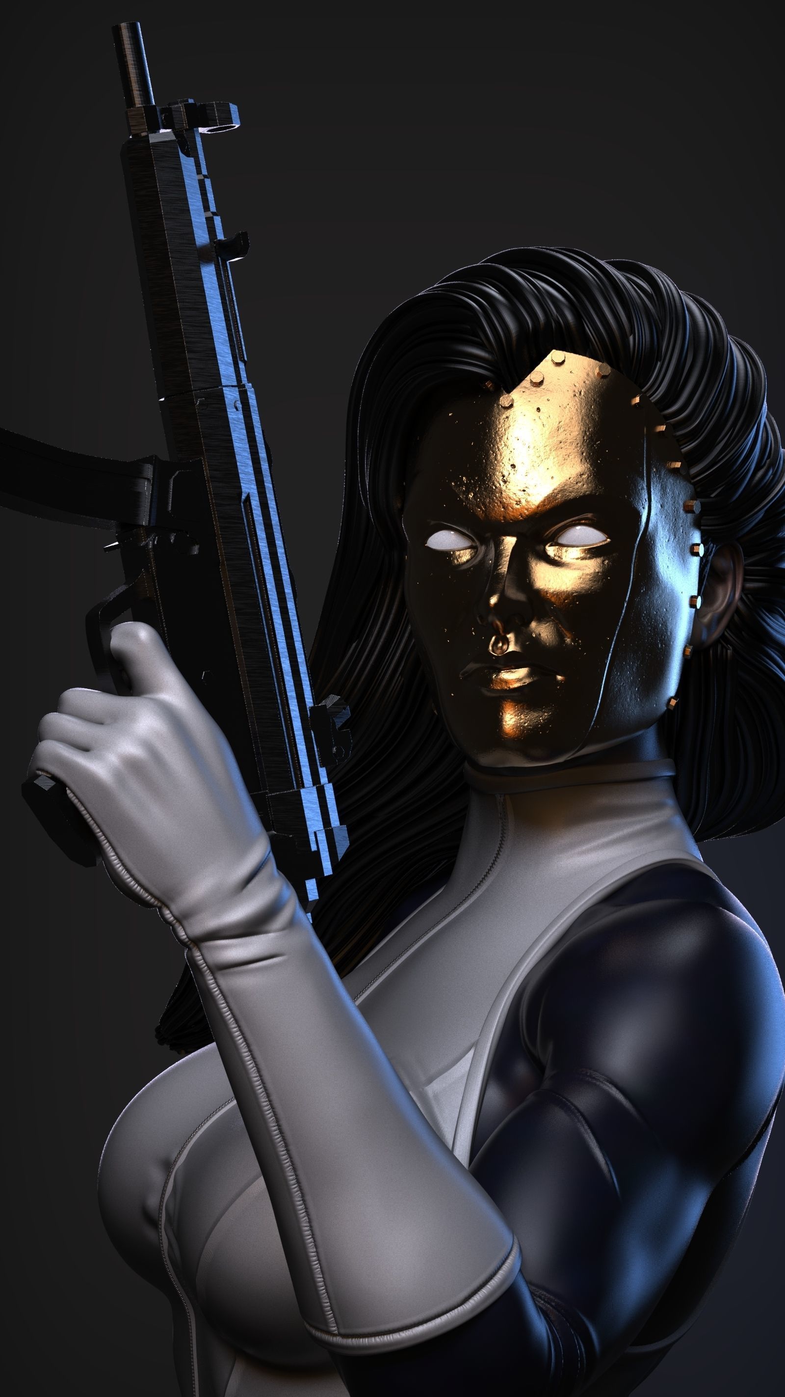 Marvel Comics Madame Masque 3D print model_2