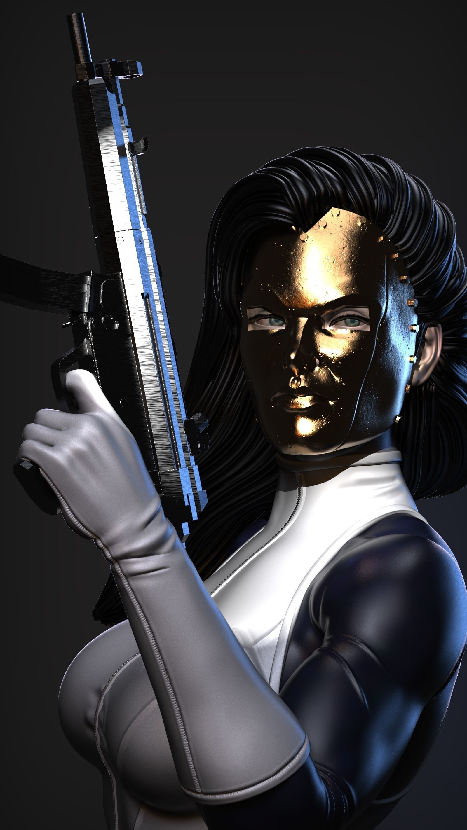 Marvel Comics Madame Masque 3D print model_3