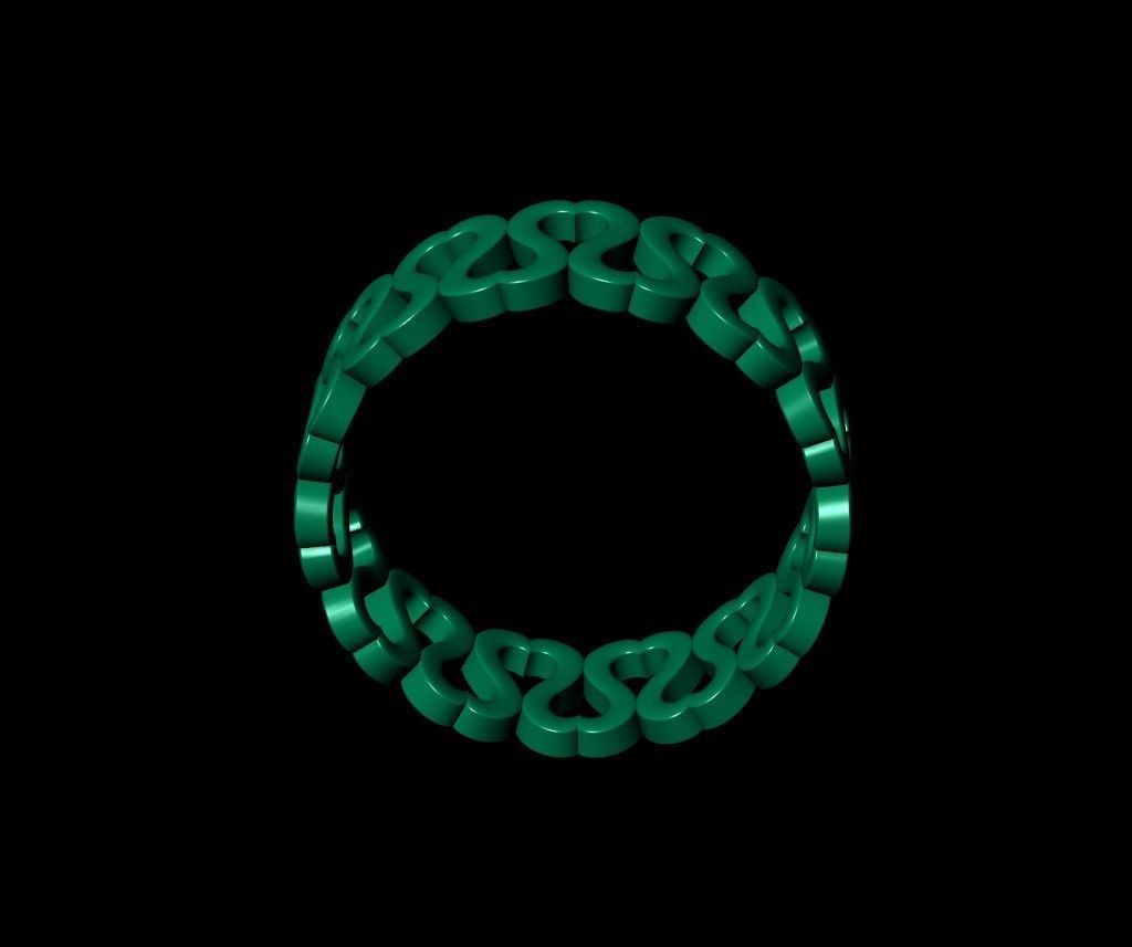 heart ring eternity 3D print model_12