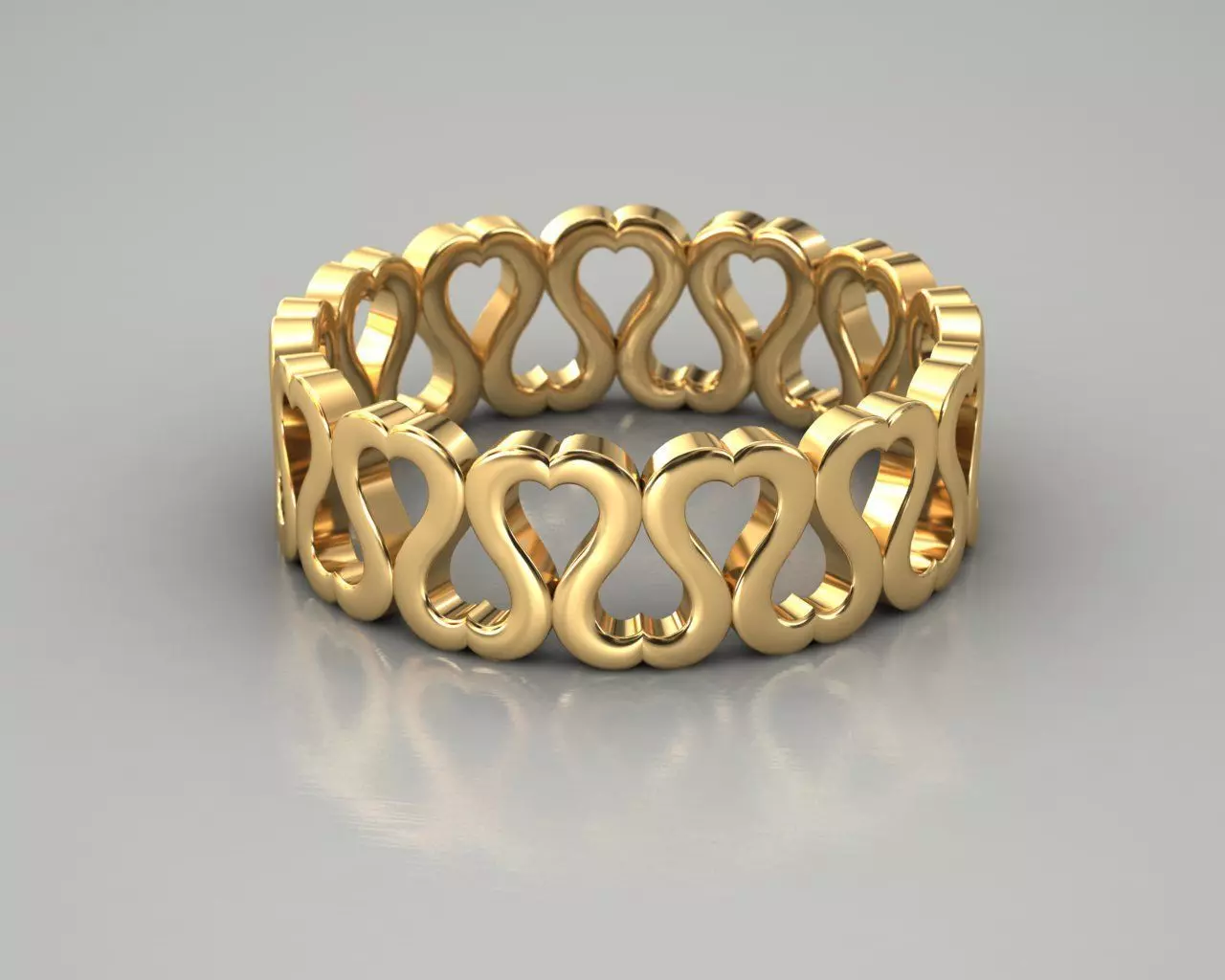 heart ring eternity 3D print model_0