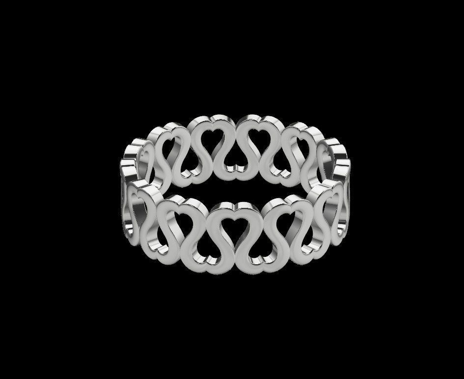 heart ring eternity 3D print model_15