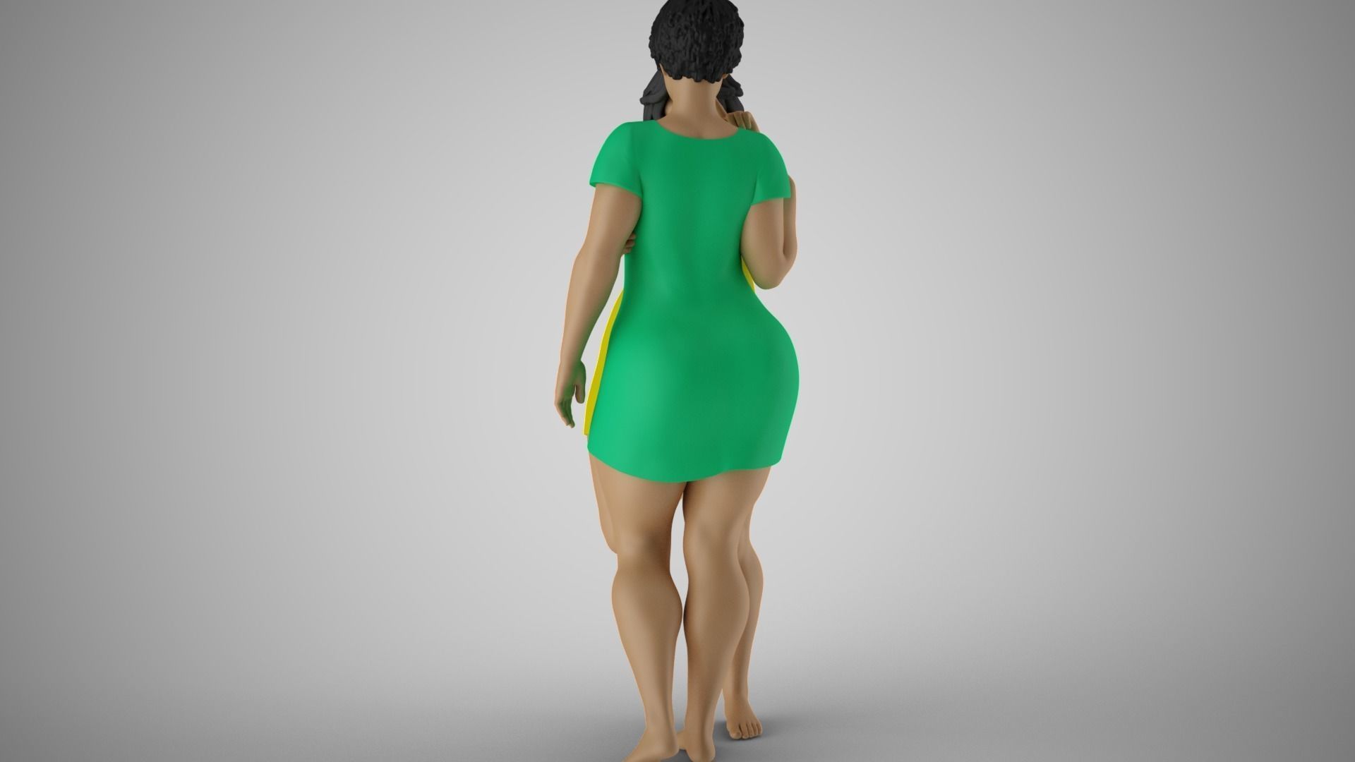 Sympathize two women hugging each 3D print model_9