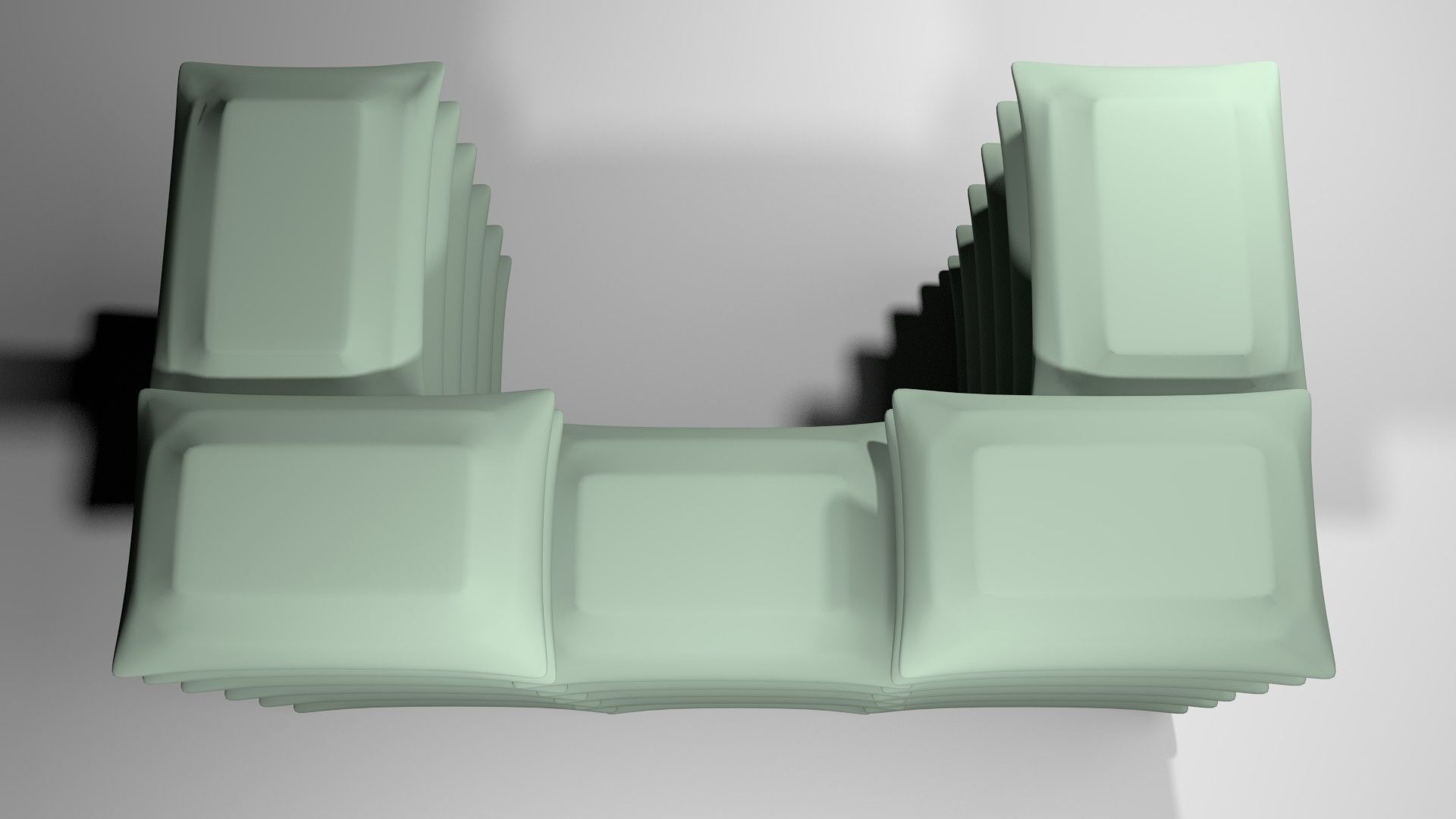 Sandbag Bunker - Square Hesco 3D model_2