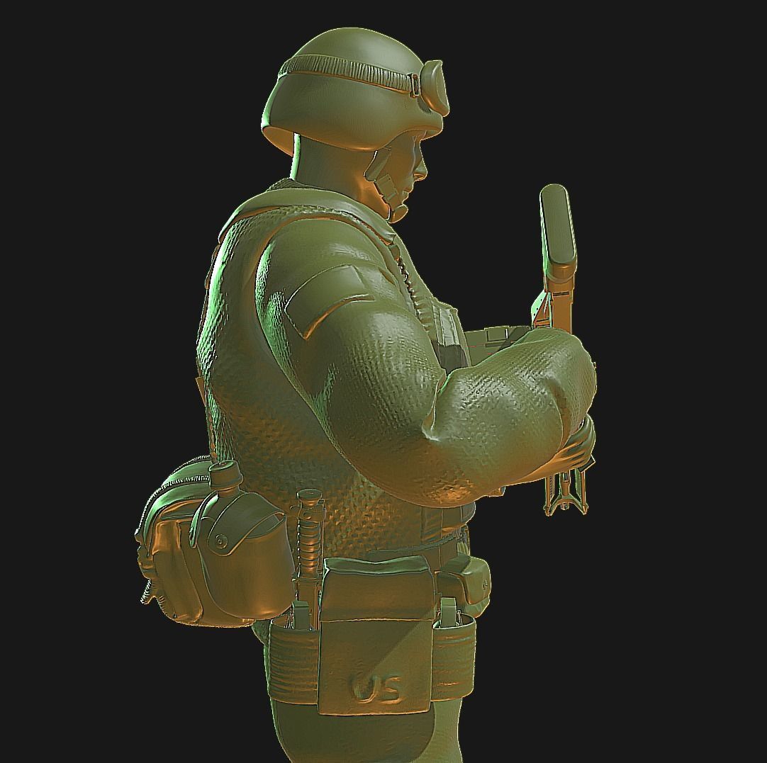 75th Ranger Rifle Turn - US Army 3D model 3D printable | CGTrader
