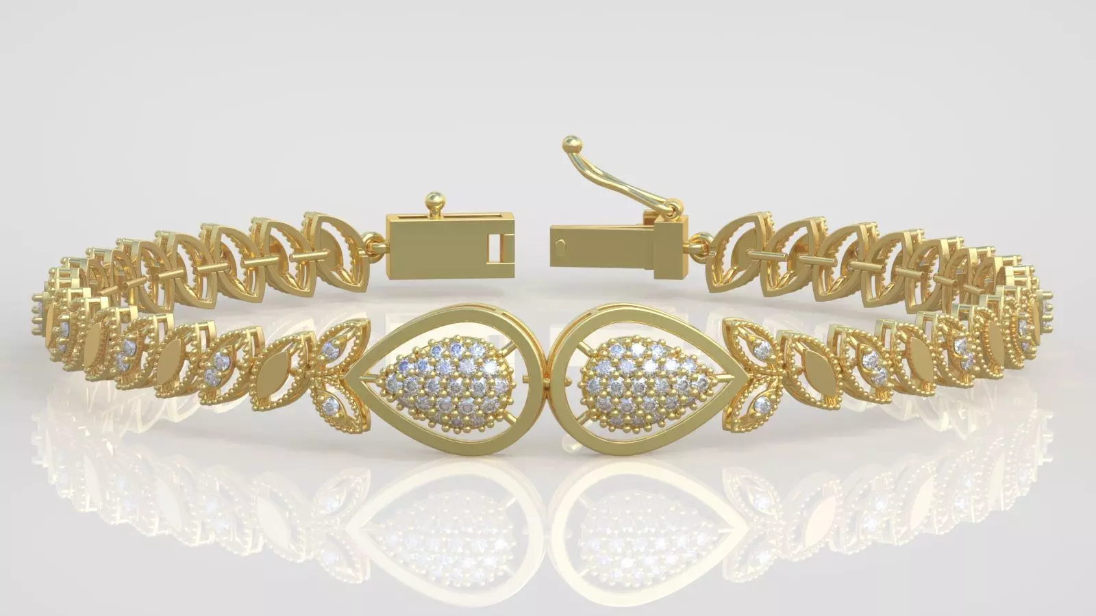 Exclusive Bracelet model 3D printable model 0026-15 3D print model