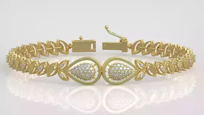 Exclusive Bracelet model 3D printable model 0026-15 3D print model