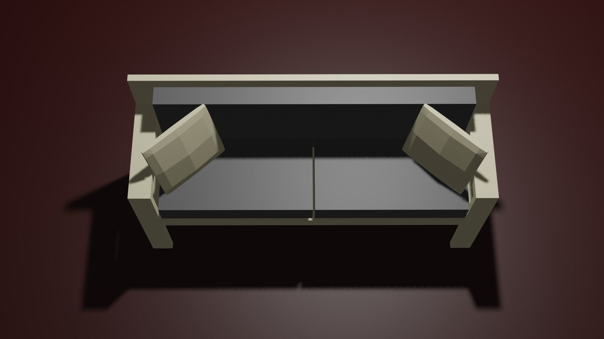 Sofa Couch Low Poly Low-poly 3D model_7