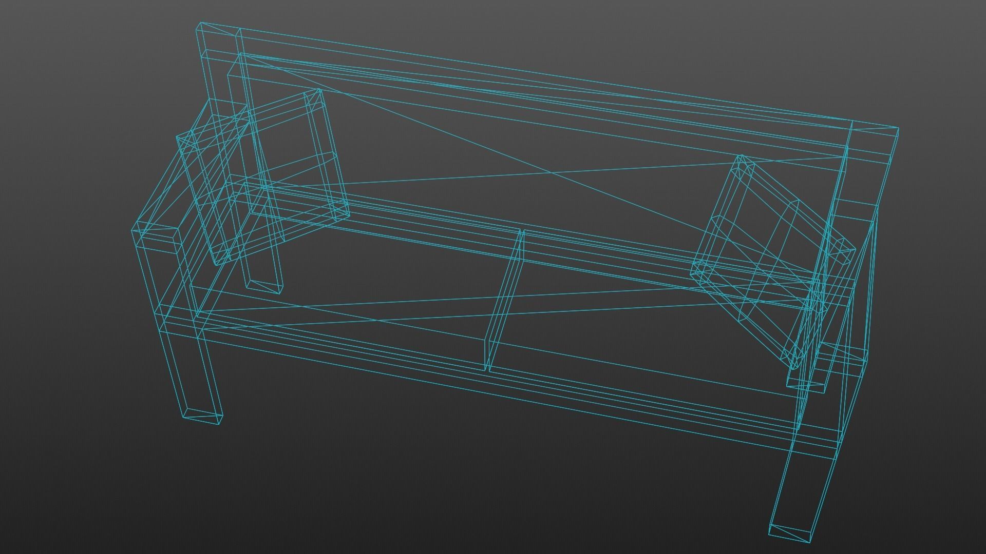 Sofa Couch Low Poly Low-poly 3D model_13