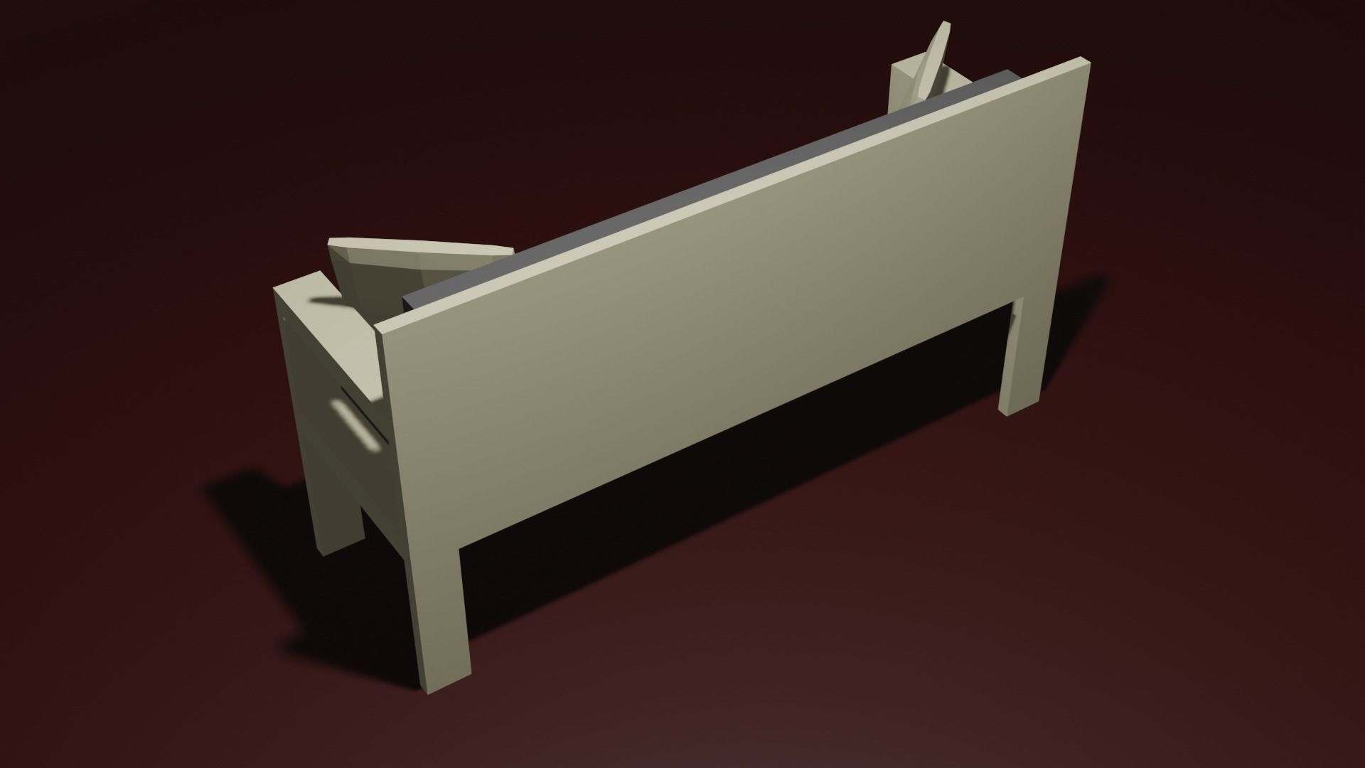 Sofa Couch Low Poly Low-poly 3D model_5