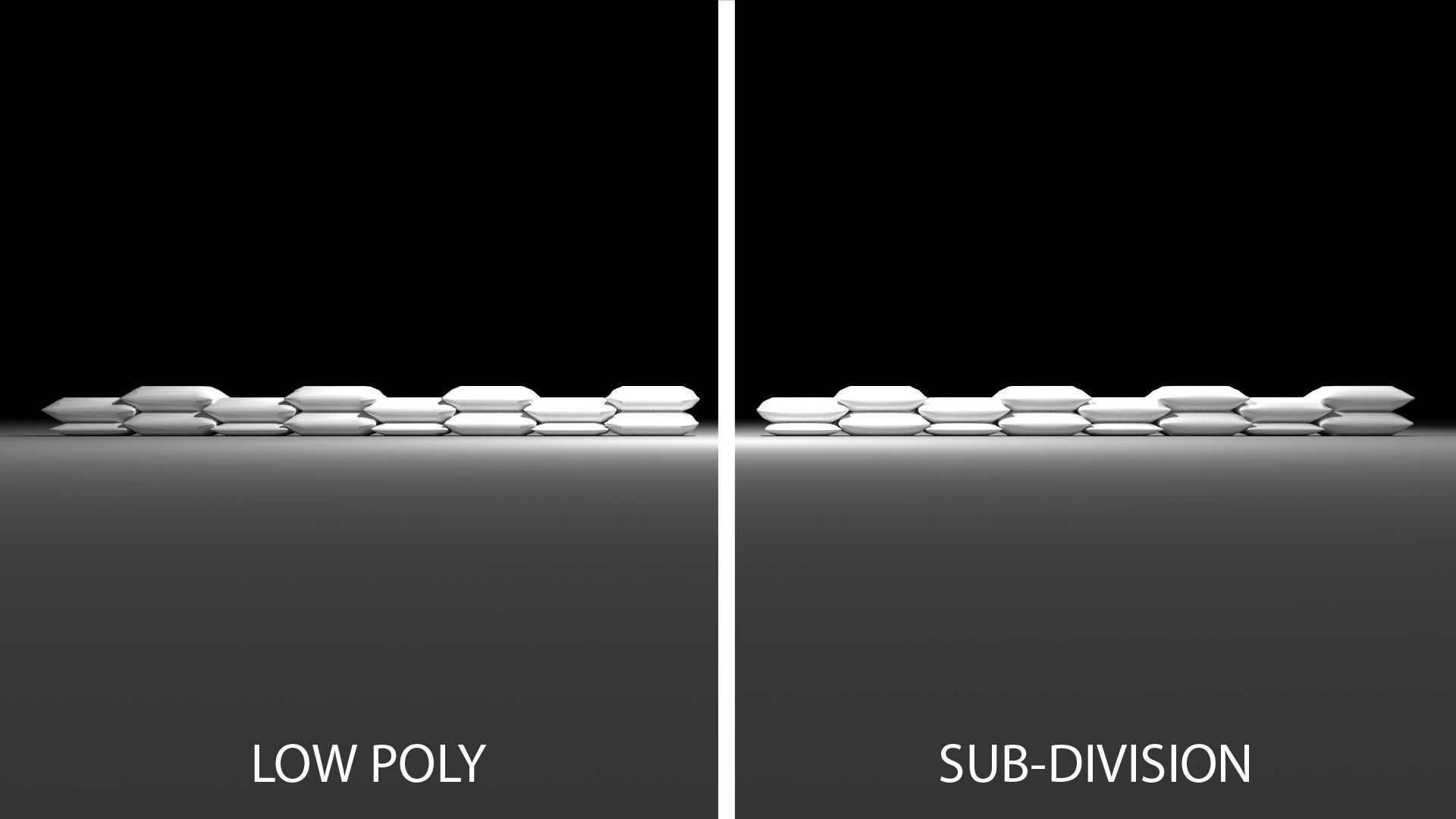 Sandbag Bunker - Wide Baricade 3D model_4