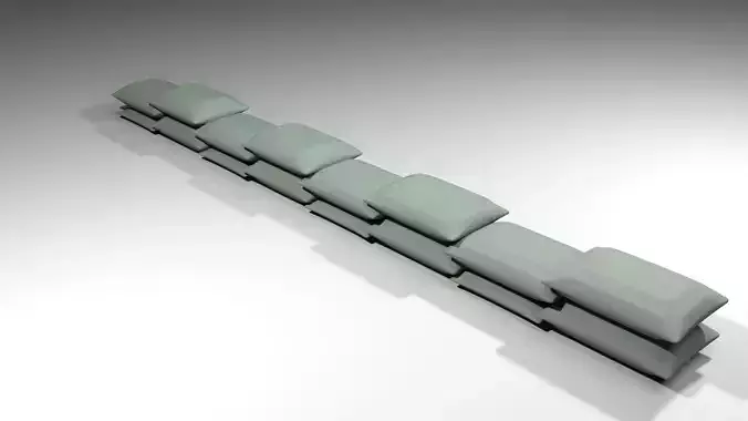 Sandbag Bunker - Wide Baricade