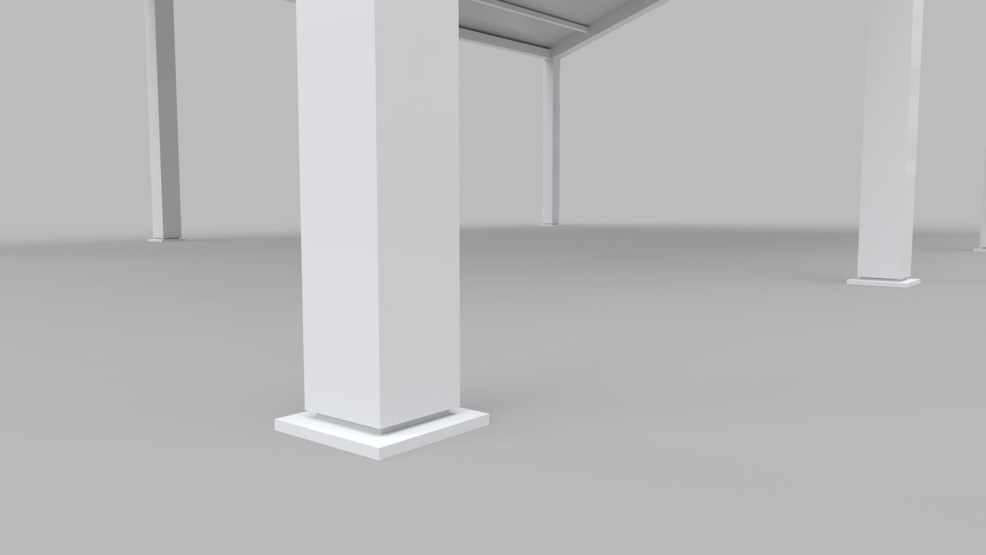 Large Tent Low-poly 3D model_3