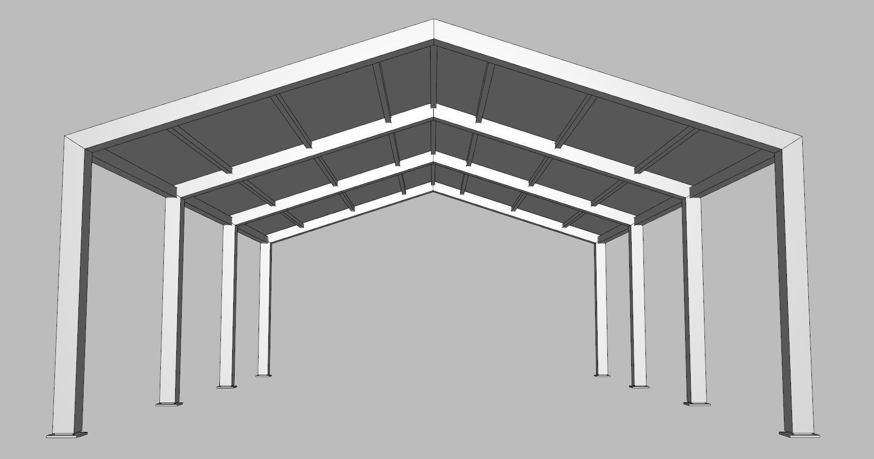 Large Tent Low-poly 3D model_6