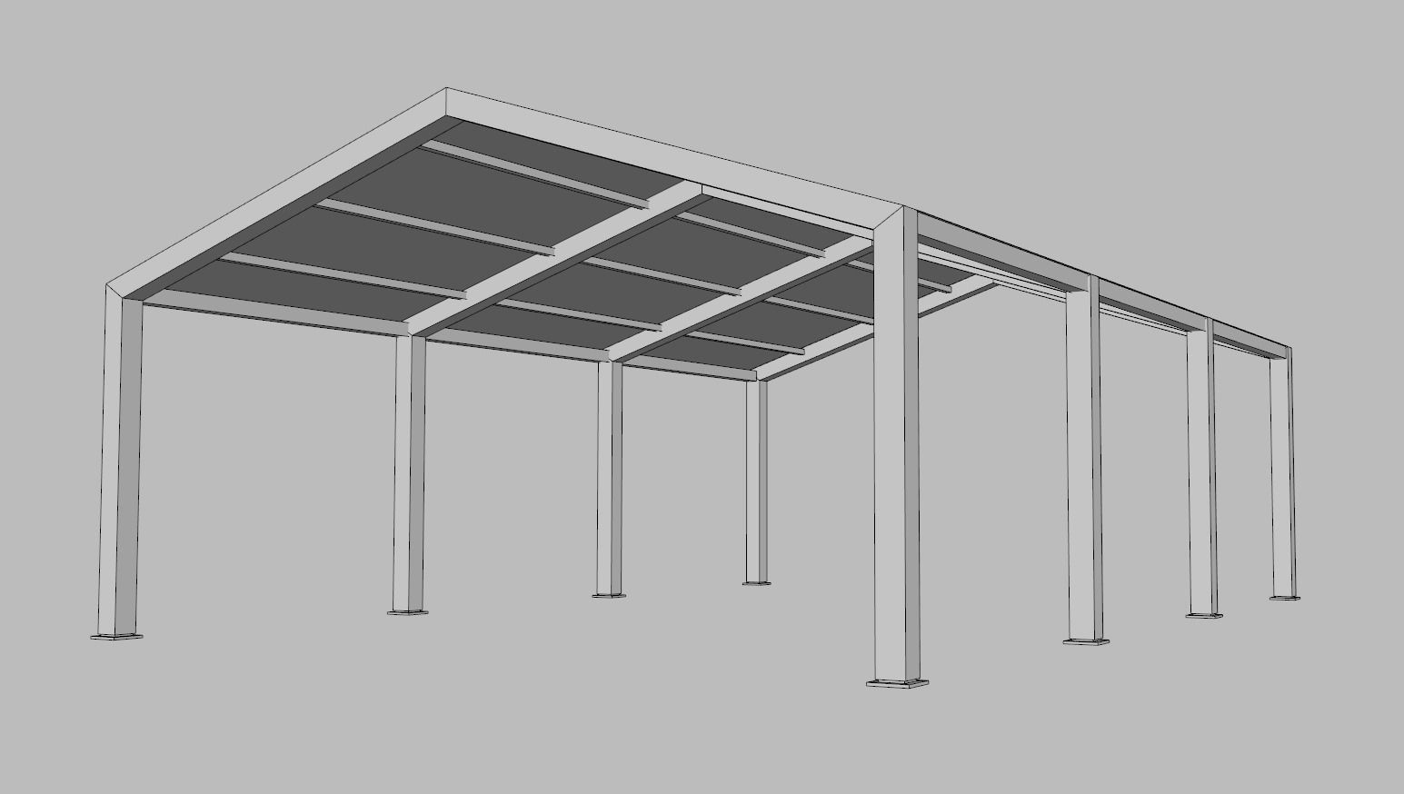 Large Tent Low-poly 3D model_5