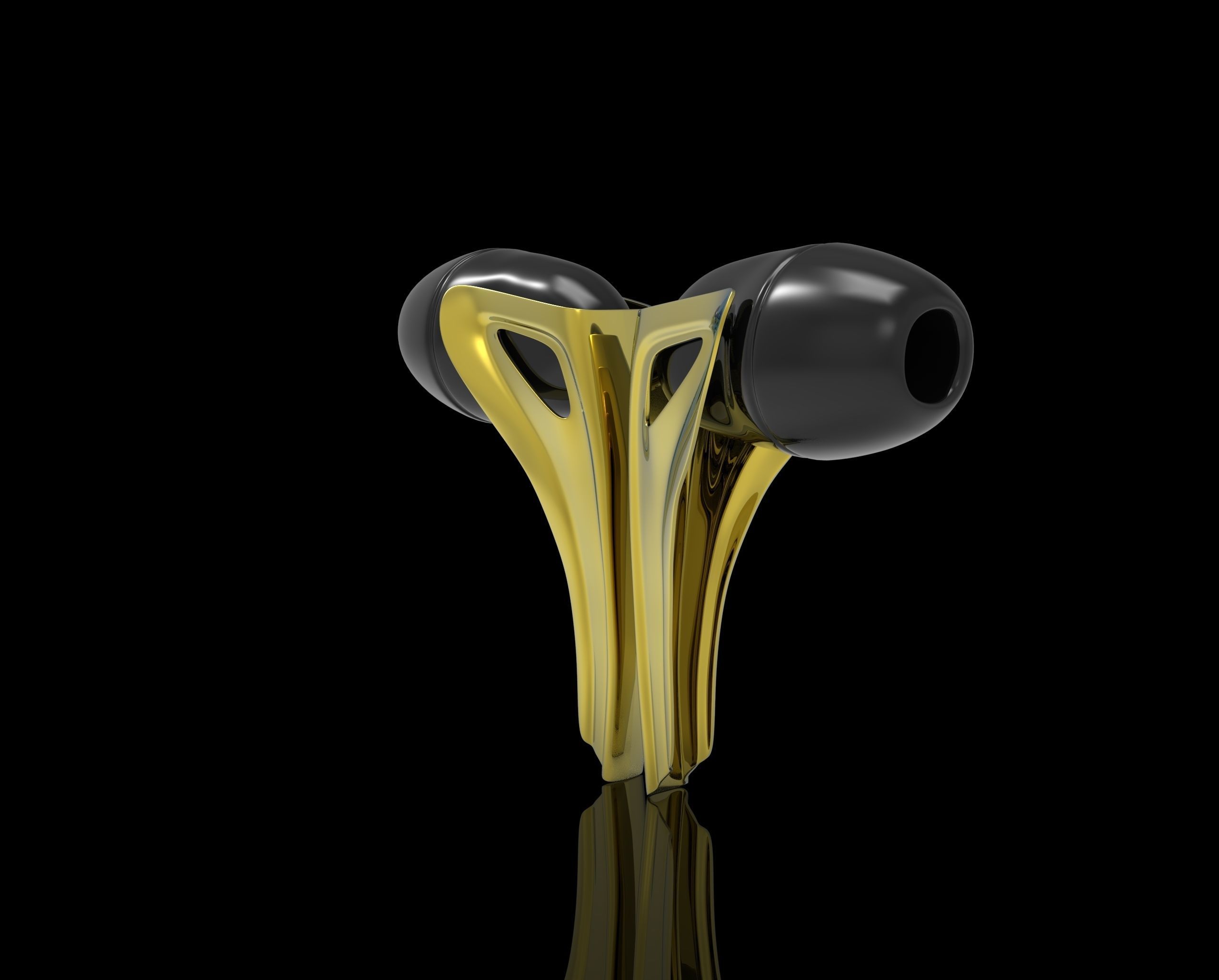 AKG EARPHONE Free 3D model_1