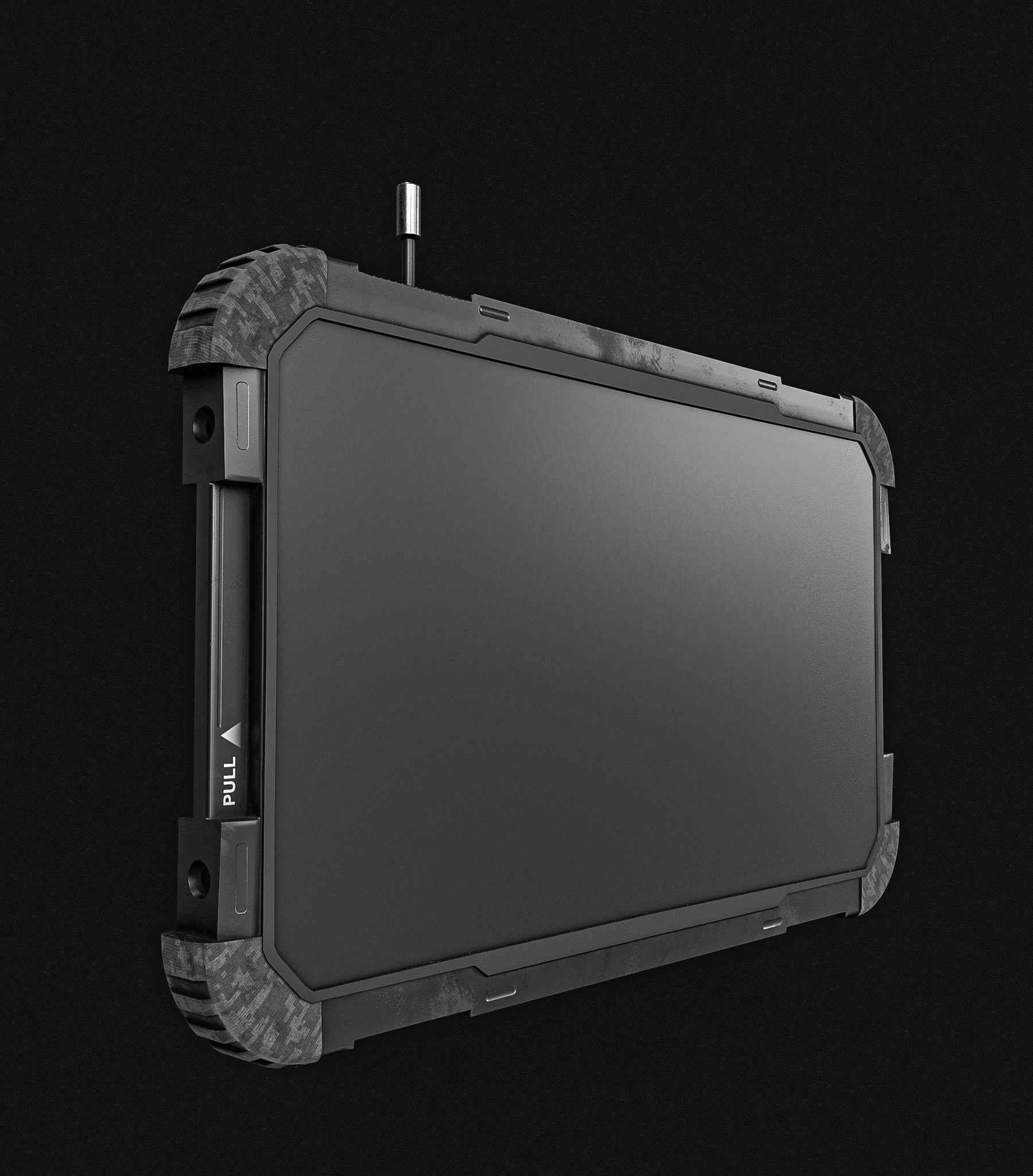 Tablet Phone Military Low-poly 3D model_1
