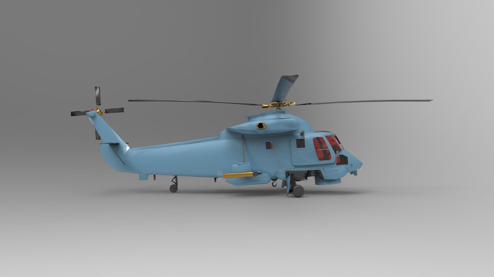 Kaman SH-2 Seasprite 3D model_1