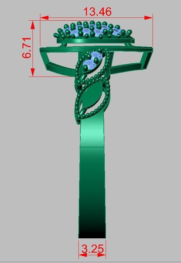 Ring 3D model 0246 3D printable model -17- 3D print model_16