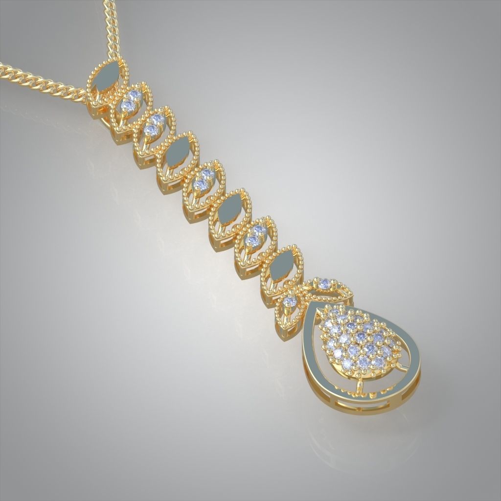 Exclusive Pendant model 3D 0158 printable model-9- 3D print model_3