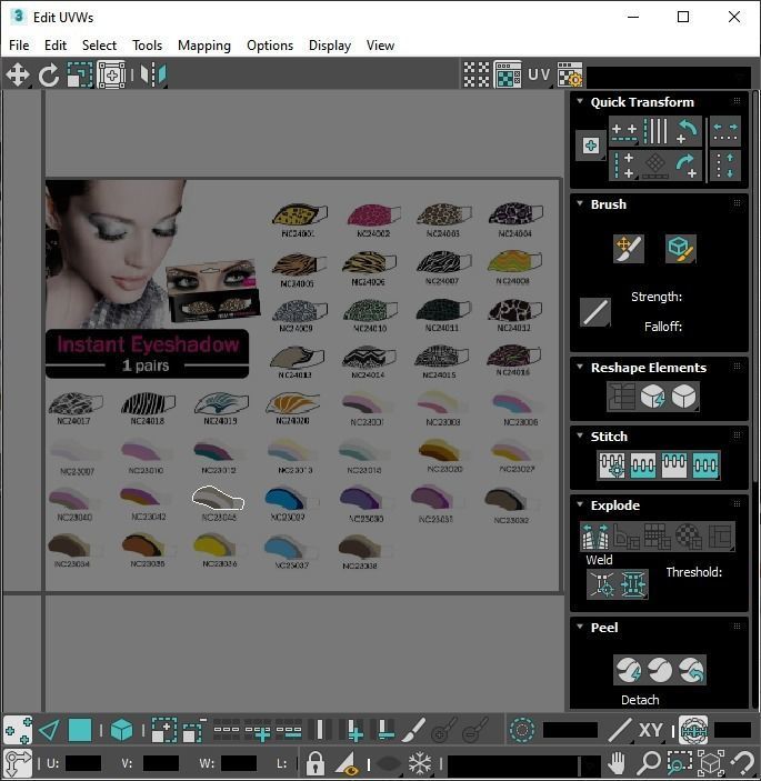 Make Up Stickers 3D model_75