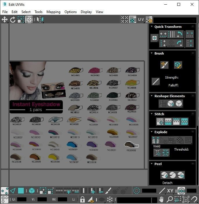 Make Up Stickers 3D model_68