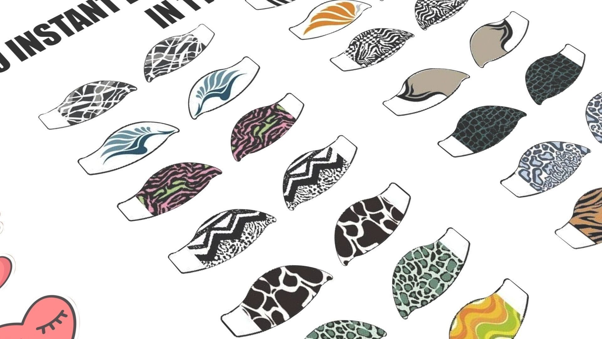 Make Up Stickers 3D model_11