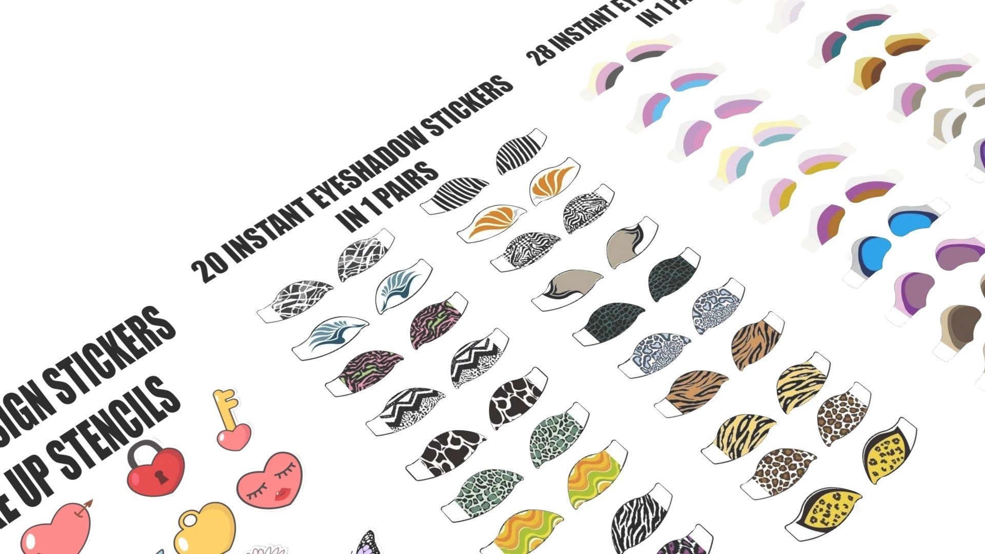 Make Up Stickers 3D model_7