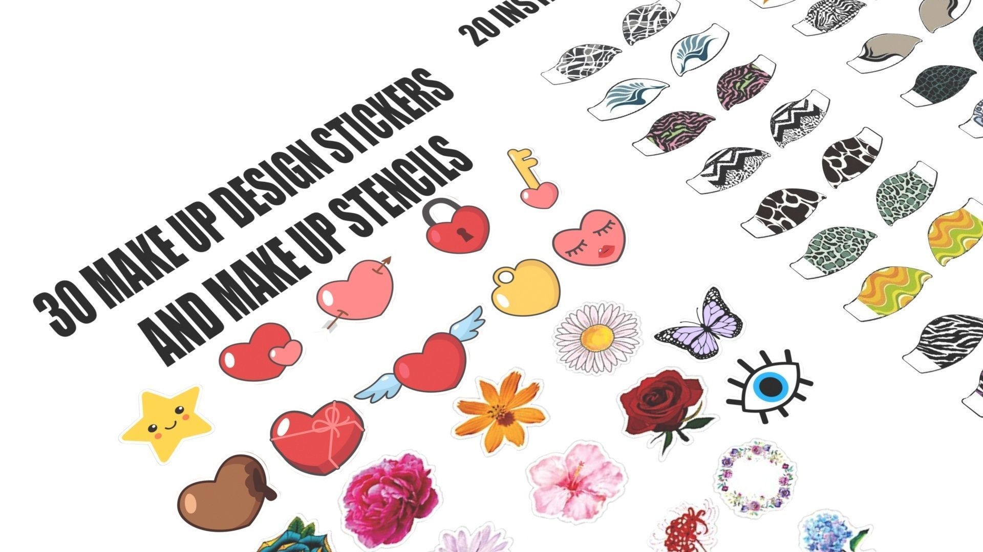 Make Up Stickers 3D model_5