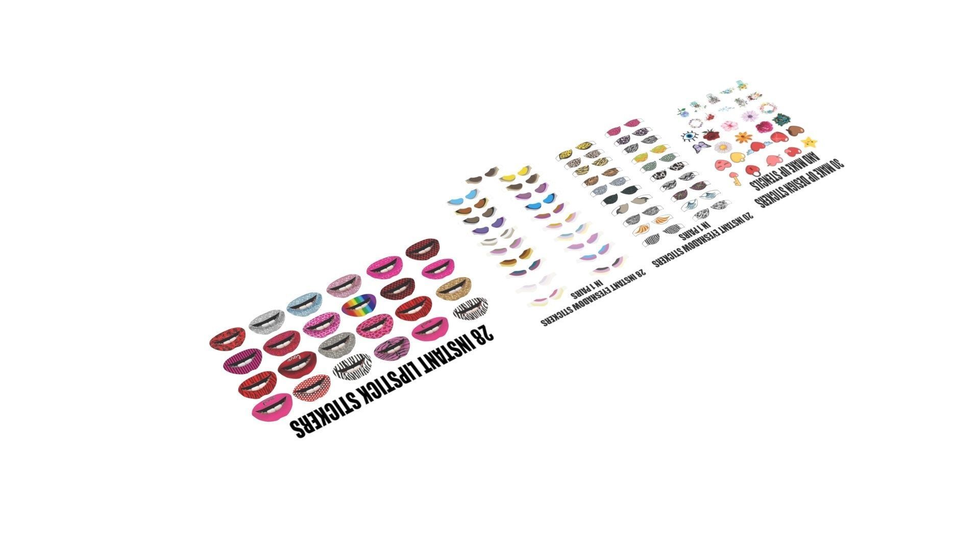 Make Up Stickers 3D model_2