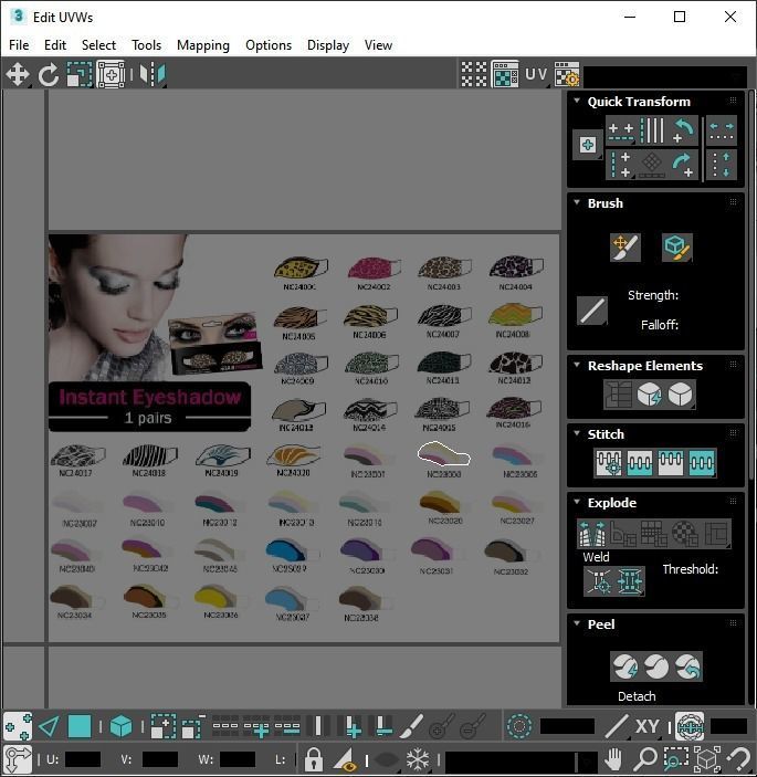 Make Up Stickers 3D model_47