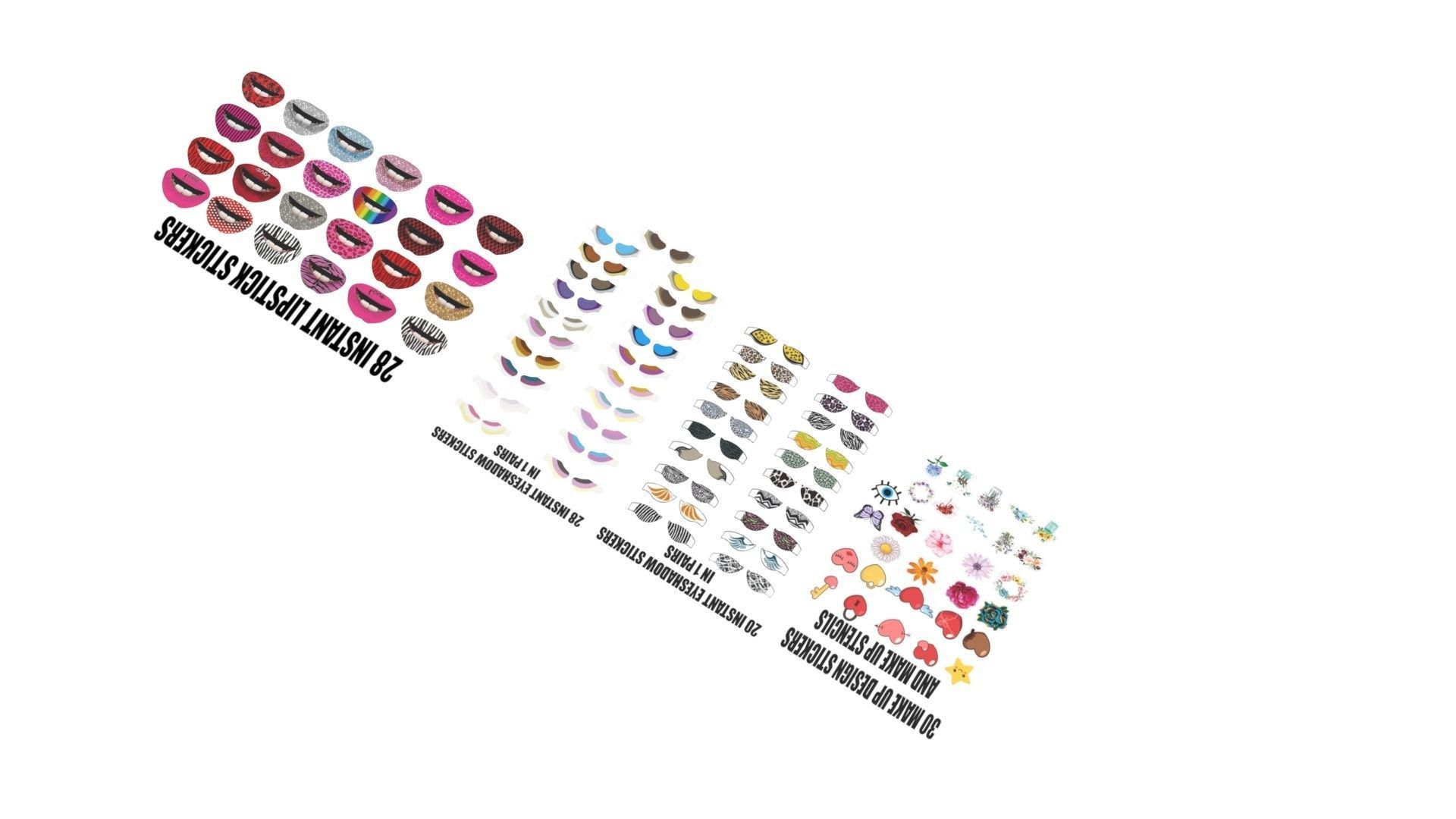 Make Up Stickers 3D model_3
