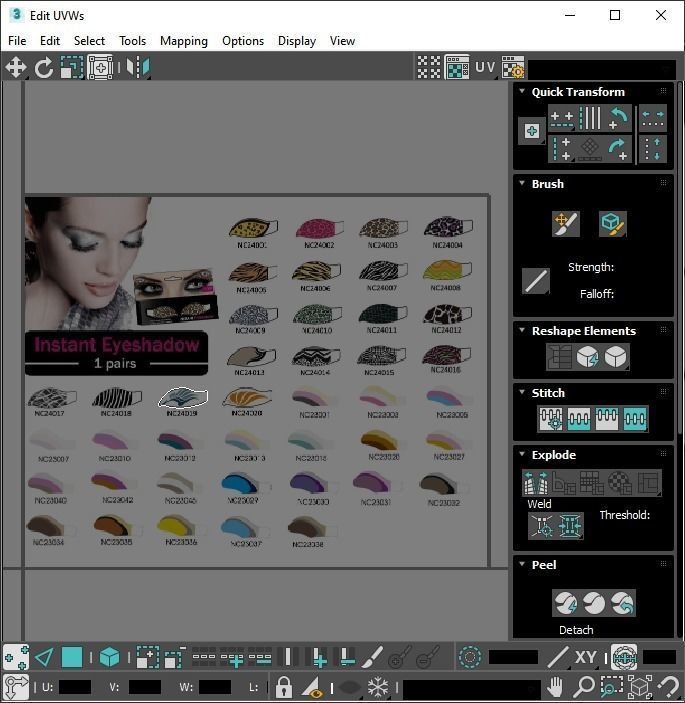 Make Up Stickers 3D model_43