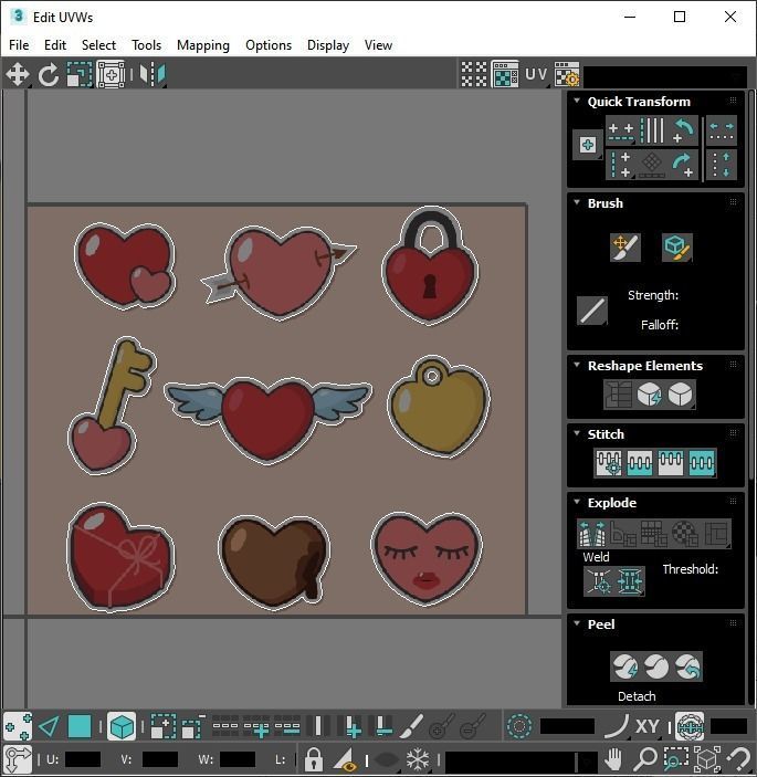 Make Up Stickers 3D model_44