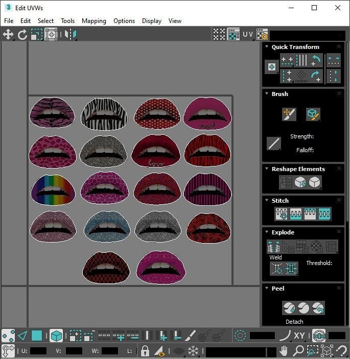 Make Up Stickers 3D model_84