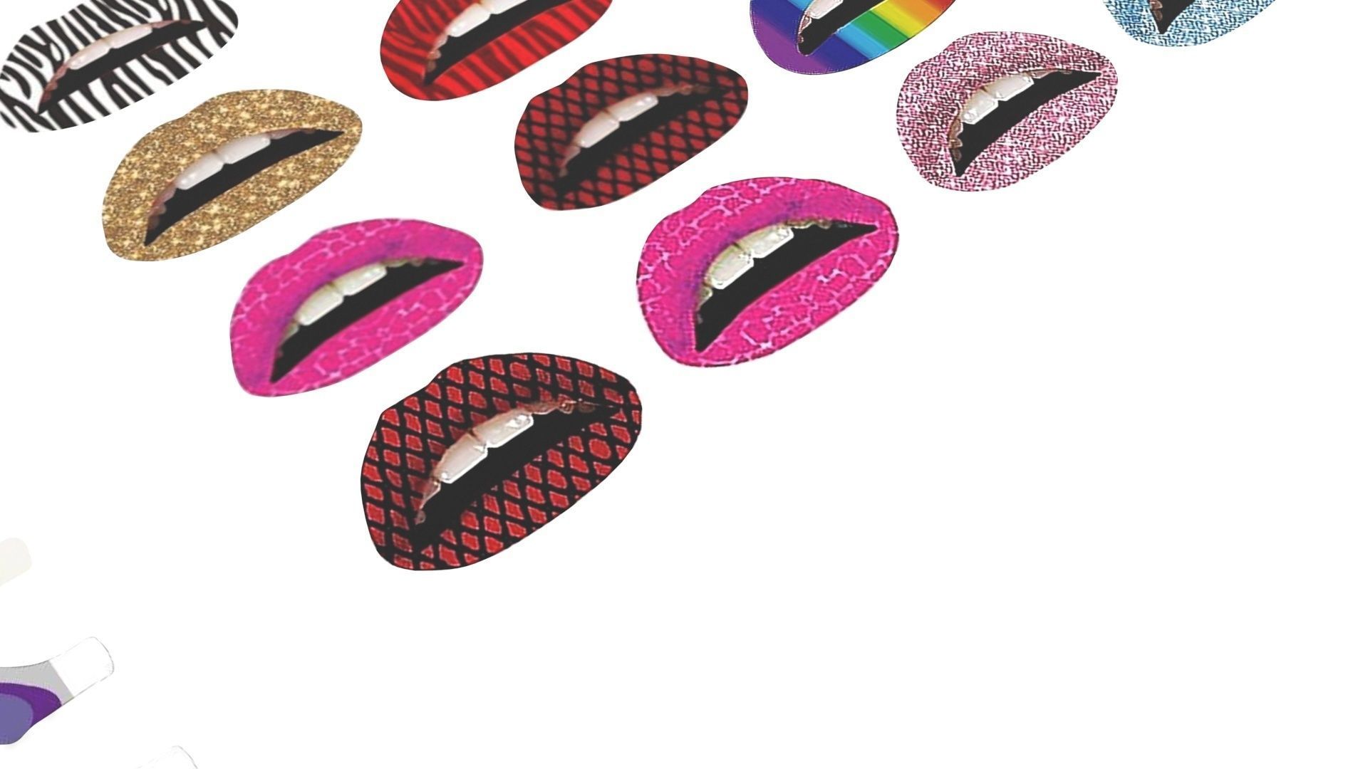 Make Up Stickers 3D model_19