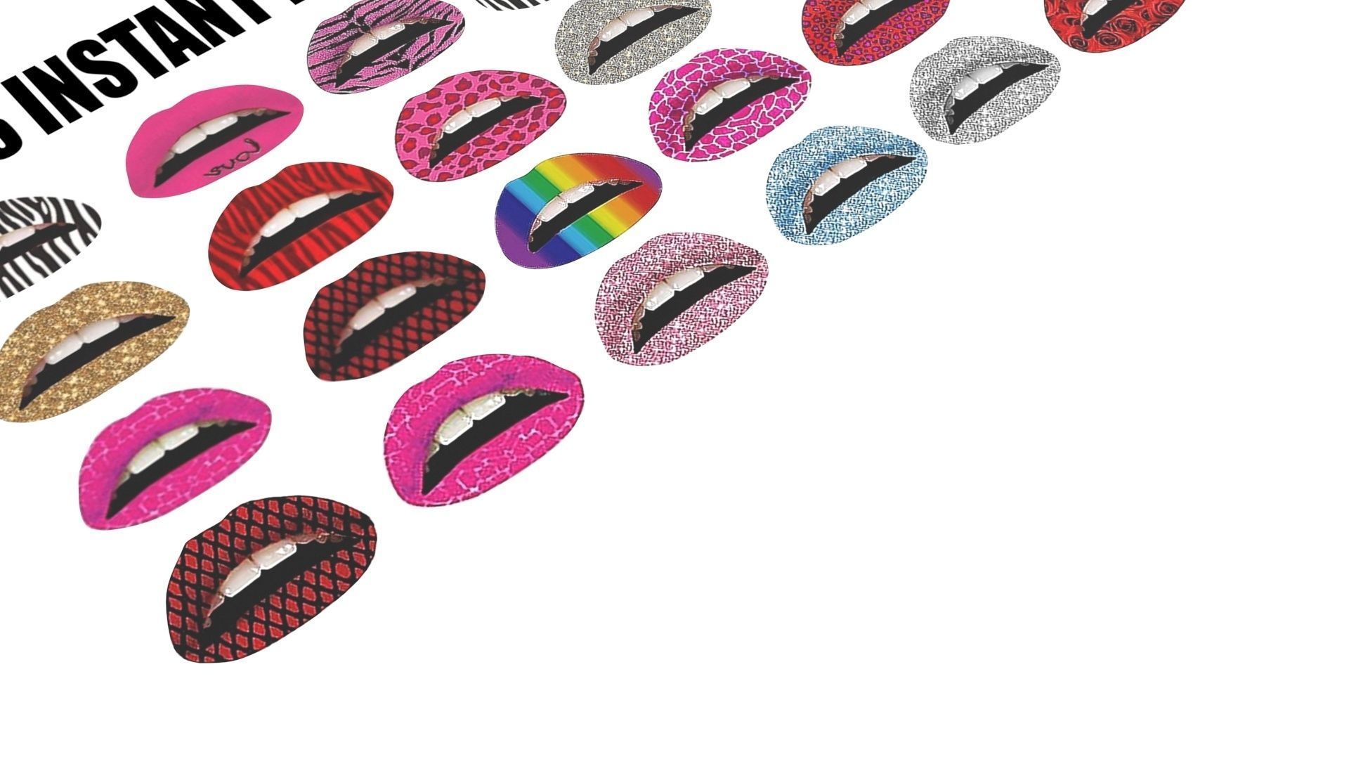 Make Up Stickers 3D model_17