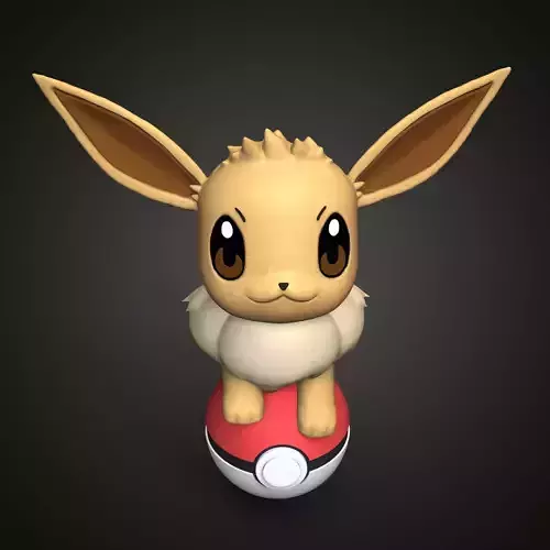 Pokemon Eeve 3D print model