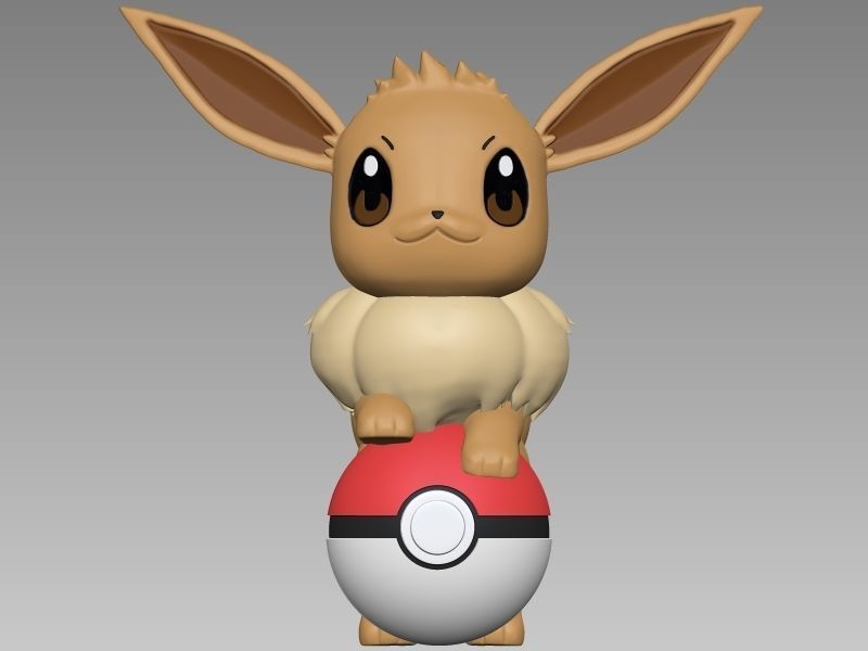 Pokemon Eeve 3D print model_8