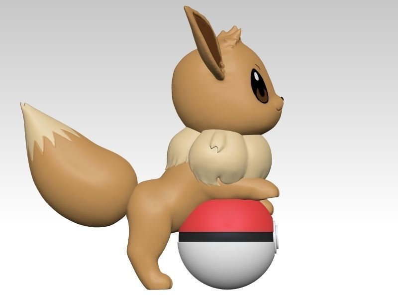 Pokemon Eeve 3D print model_7