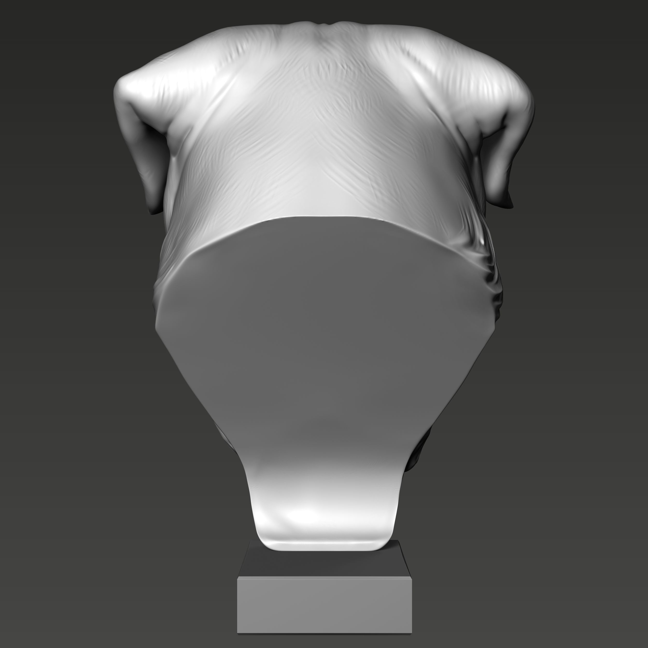 Rottweiler Head Sculpture 3D print model_5