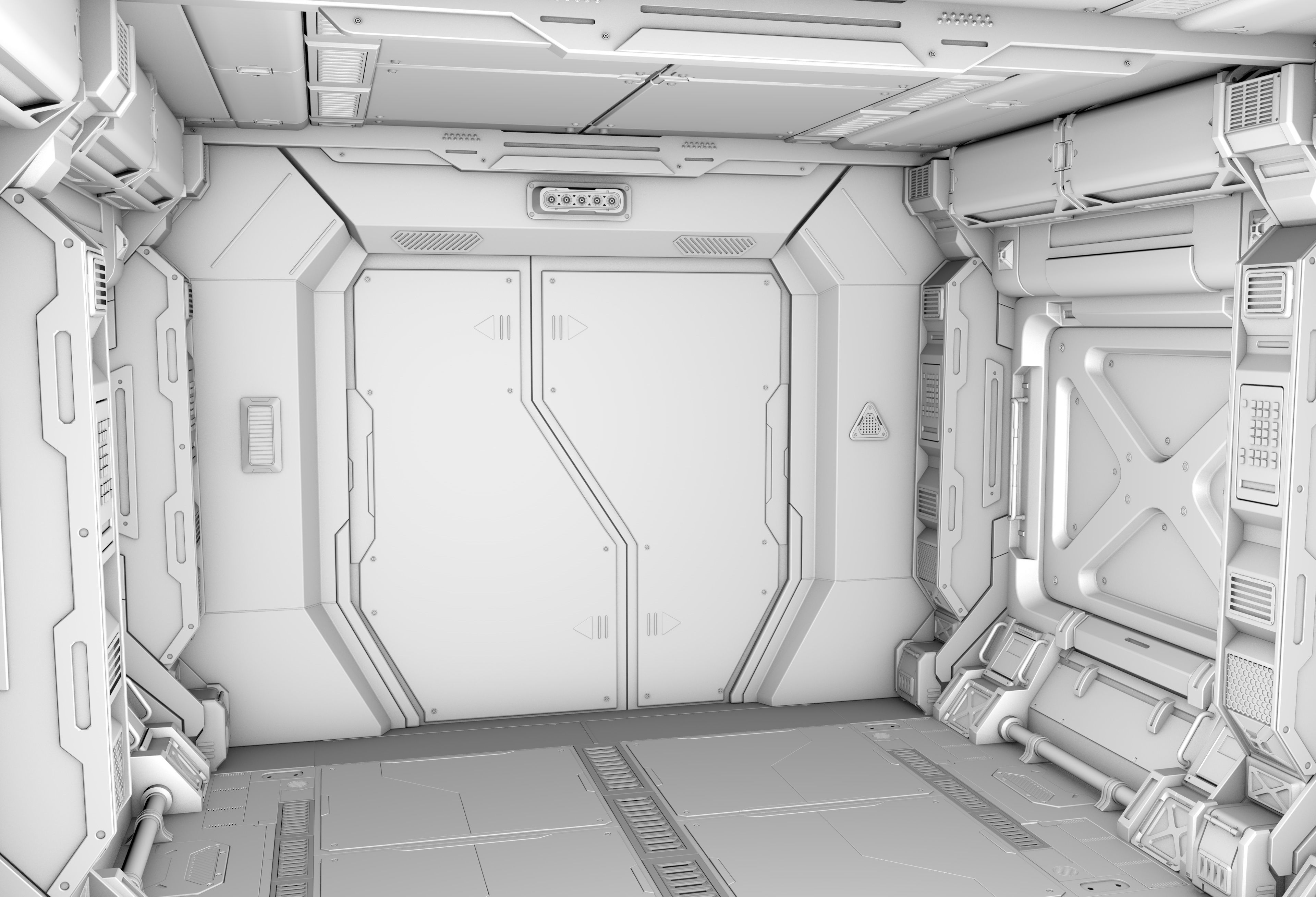 Sci Fi LAB 3D model_4