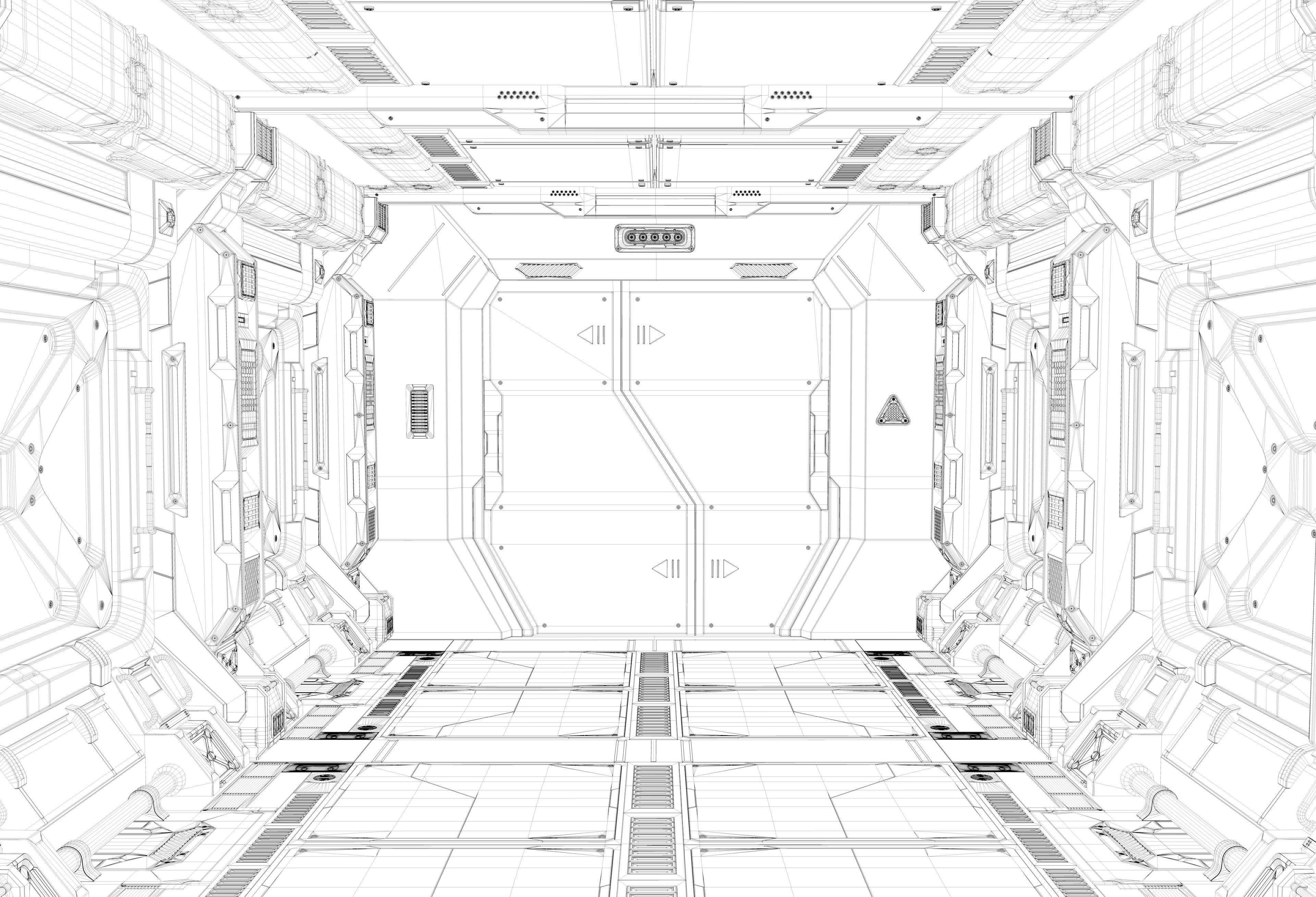 Sci Fi LAB 3D model_6