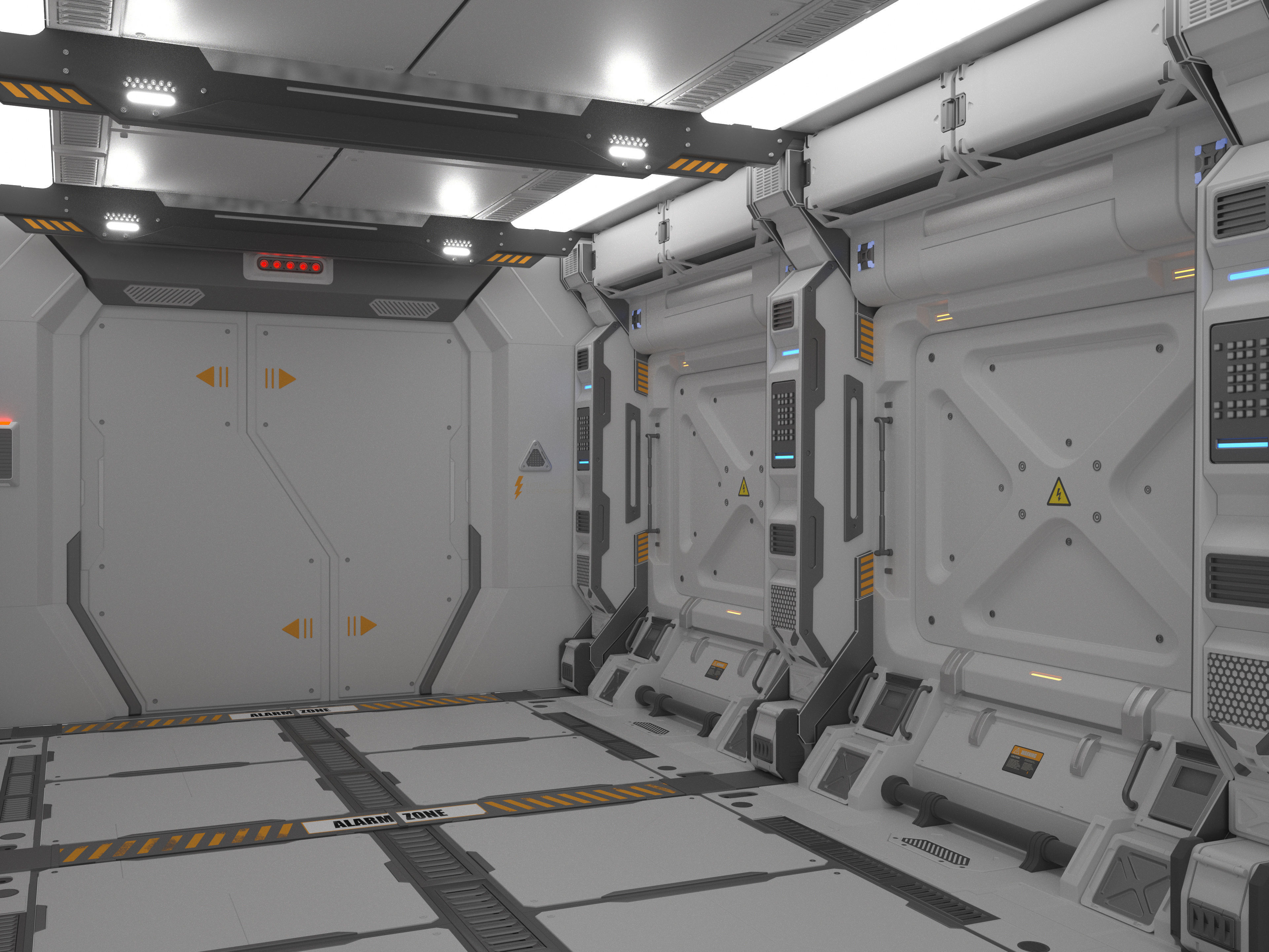 Sci Fi LAB 3D model_2