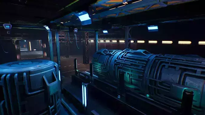 Sci-Fi Hangar UE