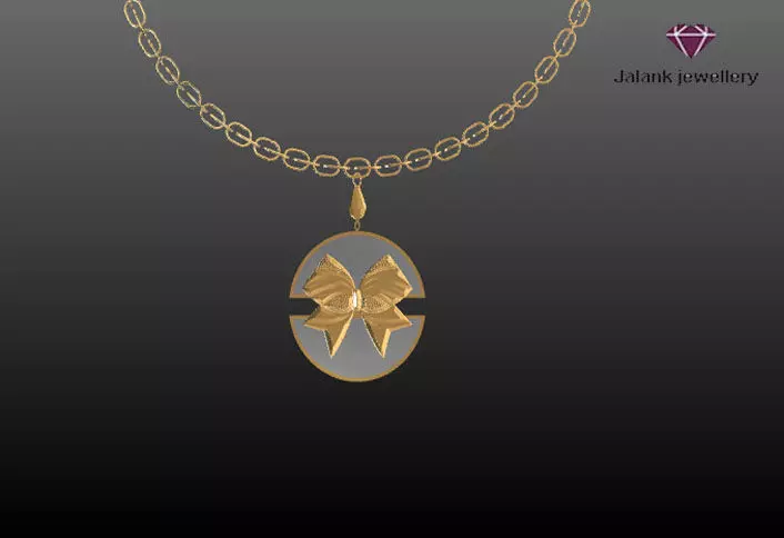 3d model bow necklace design 3D model