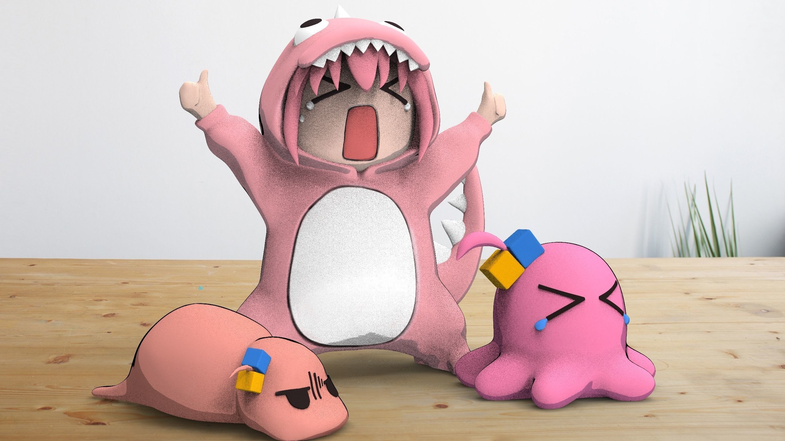 Bocchi the rock figures pack 3D print model_1